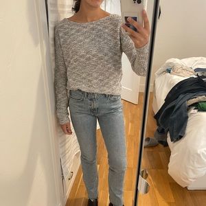 Madewell grey knit sweater